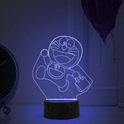Doraemon Design Night Lamp with Multicolored Light Birthday gift for Kid